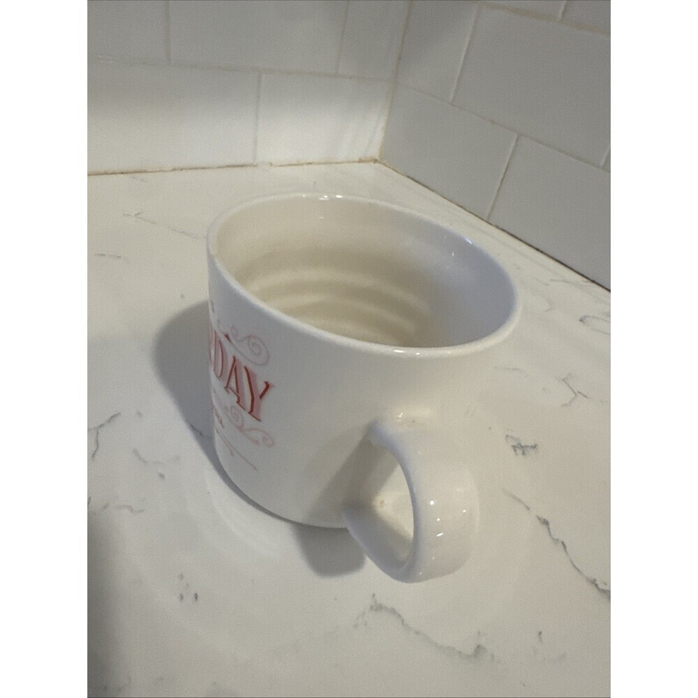 Hello Saturday I Love You Pink Opalhouse Stoneware 16 oz Coffee Mug from Target - Picture 4 of 10
